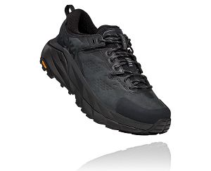 Hoka One One Kaha Low GORE-TEX Mens Trail Running Shoes Black/Charcoal Gray | AU-9143275